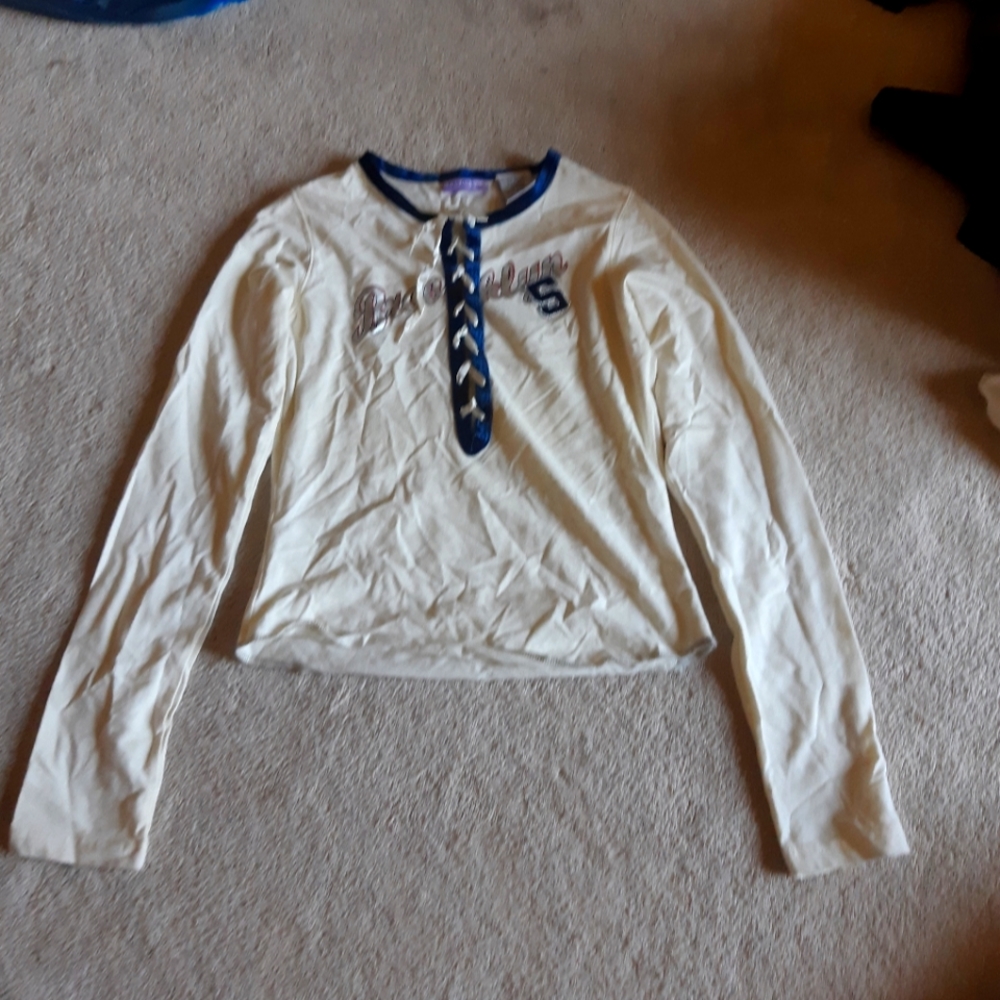 White long sleeve top